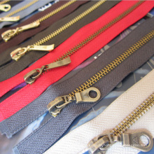 Zipper durável do metal para acessórios dos vestuários